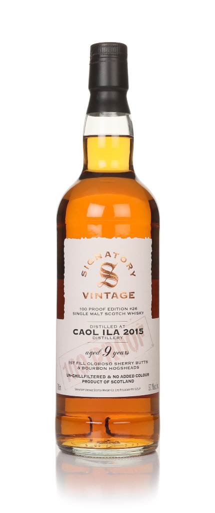 Caol Ila 9 Year Old 2015 - 100 Proof Edition #26 (Signatory) product image