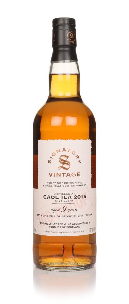 Caol Ila 9 Year Old 2015 - 100 Proof Edition #42 (Signatory) product image