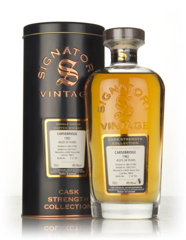 Carsebridge 34 Year Old 1982 (cask 74603) - Cask Strength Collection (Signatory) product image