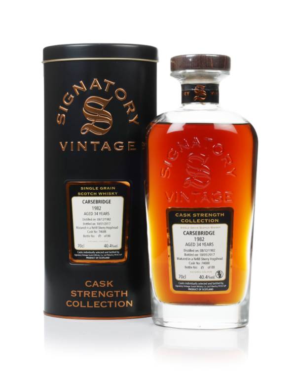 Carsebridge 34 Year Old 1982 (cask 74688) - Cask Strength Collection (Signatory) product image