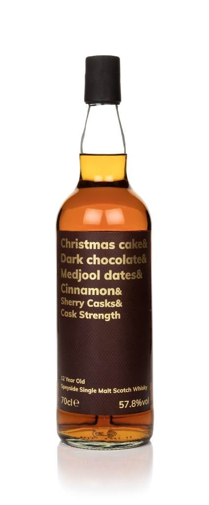 Christmas Cake & Dark Chocolate & Medjool Dates & Cinnamon & Sherry Casks & Cask Strength 12 Year Old (Batch 01) product image