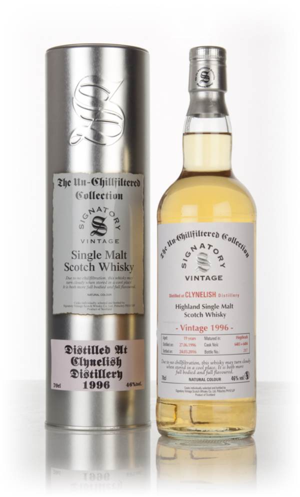 Clynelish 19 Year Old 1996 (casks 6403 & 6404) - Un-Chillfiltered Collection (Signatory) product image