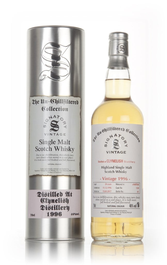 Clynelish 20 Year Old 1996 (casks 11381) - Un-Chillfiltered Collection (Signatory)