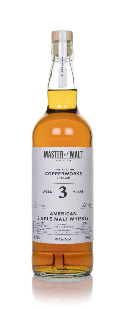 Copperworks 3 Year Old 2015 Single Cask (Master of Malt) product image