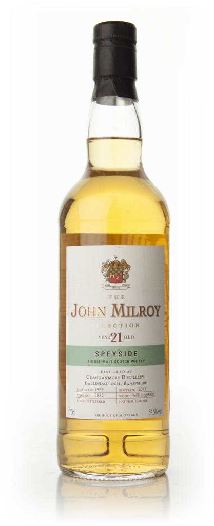 Cragganmore 21 Year Old 1989 - The John Milroy (Berry Bros. & Rudd) product image