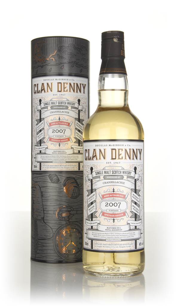 Craigellachie 10 Year Old 2007 (cask 12063) - Clan Denny (Douglas Laing) product image