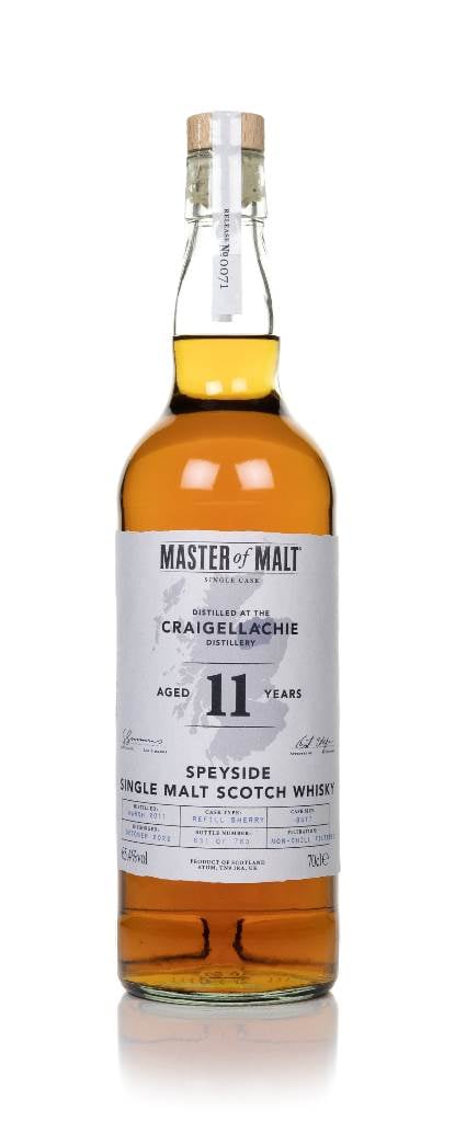 Craigellachie 11 Year Old 2011 Single Cask (Master of Malt) product image