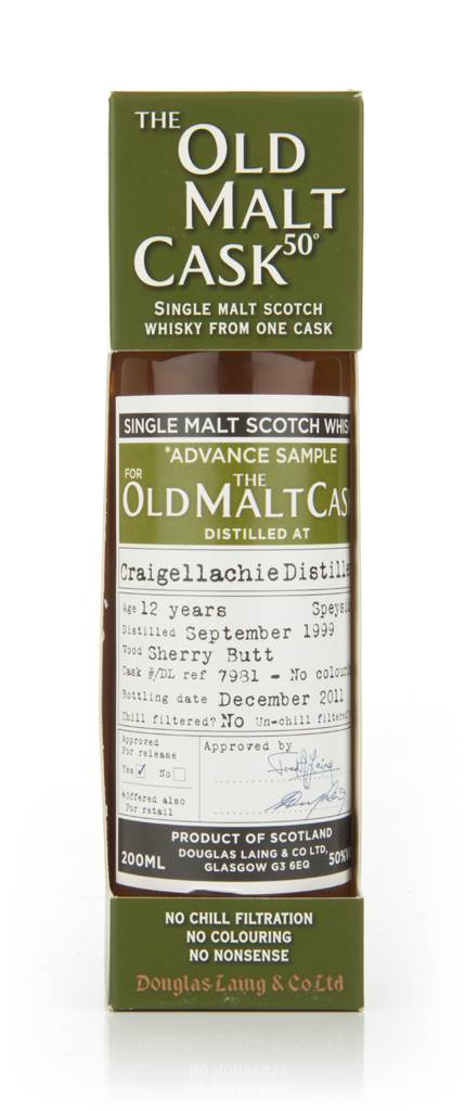 Craigellachie 12 Year Old 1999 - Old Malt Cask (Douglas Laing) product image
