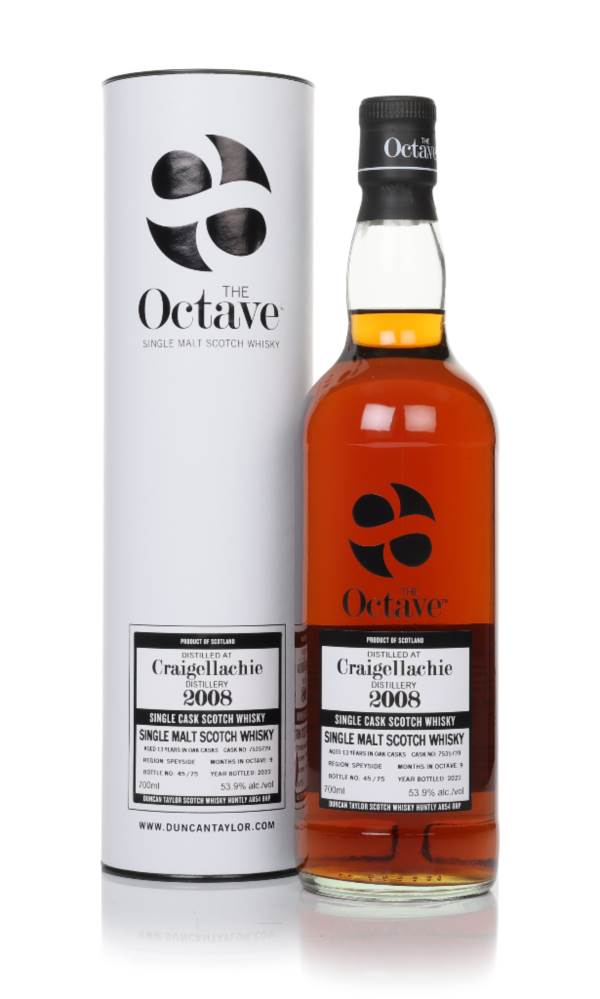 Craigellachie 13 Year Old 2008 (cask 7535729) - The Octave  (Duncan Taylor) product image