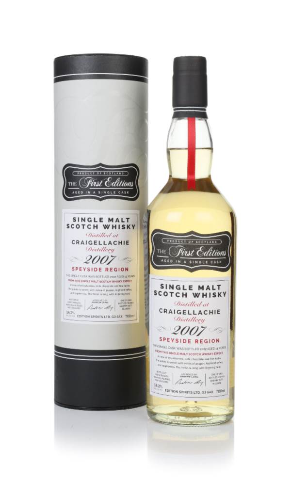 Craigellachie 14 Year Old 2007 (cask 19136) - The First Editions (Hunter Laing) product image