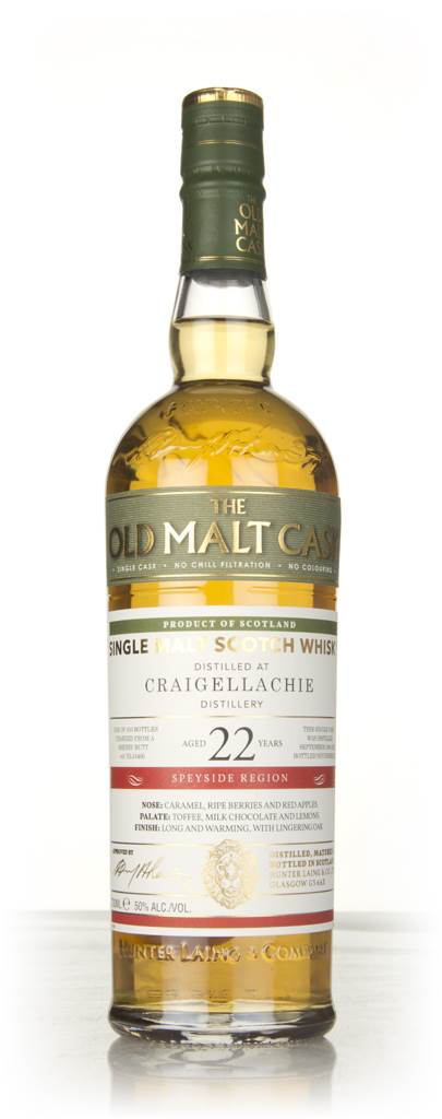 Craigellachie 22 Year Old 1995 (cask 14460) - Old Malt Cask (Hunter Laing) product image