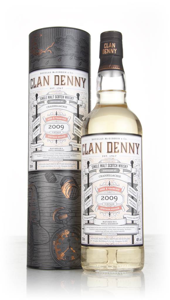 Craigellachie 8 Year Old 2009 (cask 11890) - Clan Denny (Douglas Laing) product image