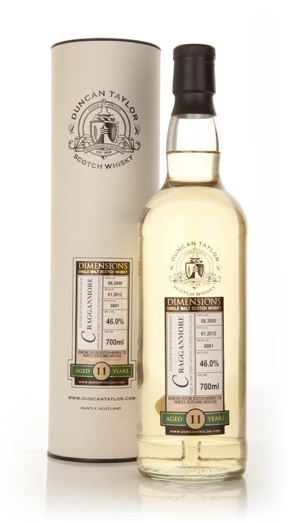 Cragganmore  11 Year Old 2000 - Dimensions (Duncan Taylor) product image