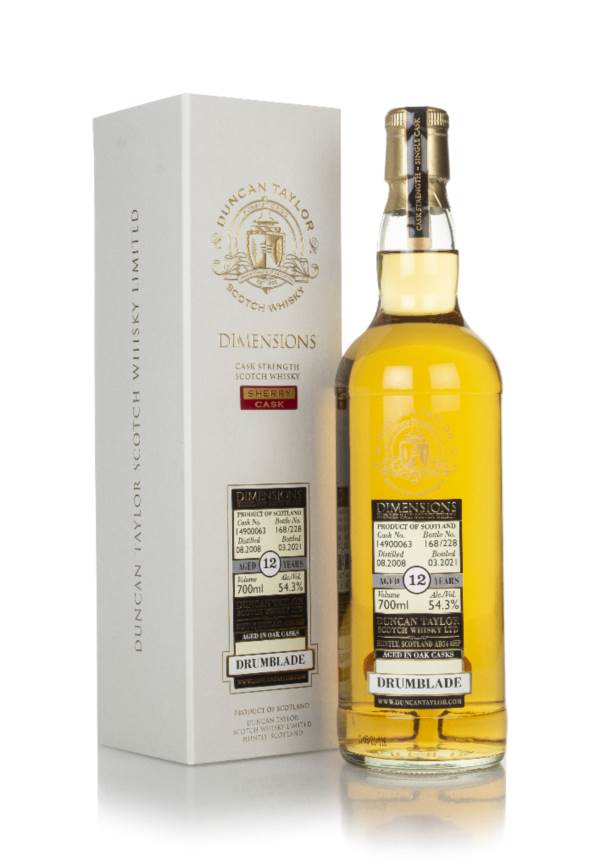 Drumblade 12 Year Old 2008 (cask 14900063) - Dimensions (Duncan Taylor) product image
