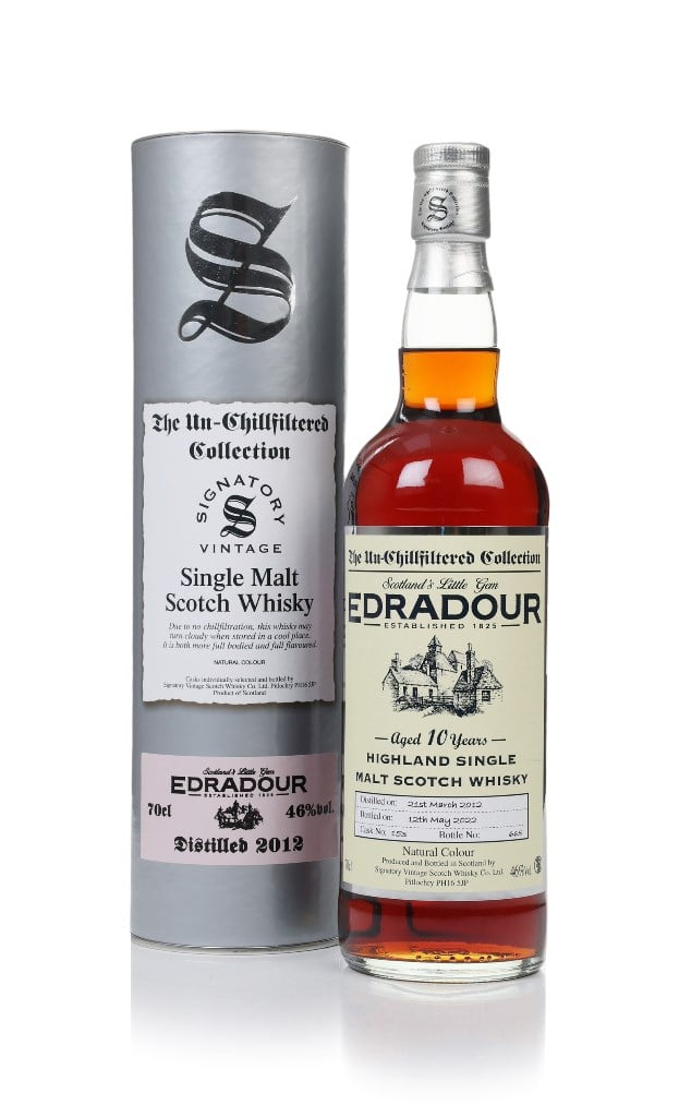 Edradour 10 Year Old 2012 (cask 153) - Un-Chillfiltered Collection (Signatory)