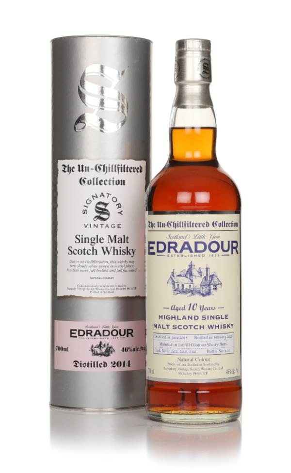 Edradour 10 Year Old 2014 (casks 262, 264 & 266) - Un-Chillfiltered Collection (Signatory) product image