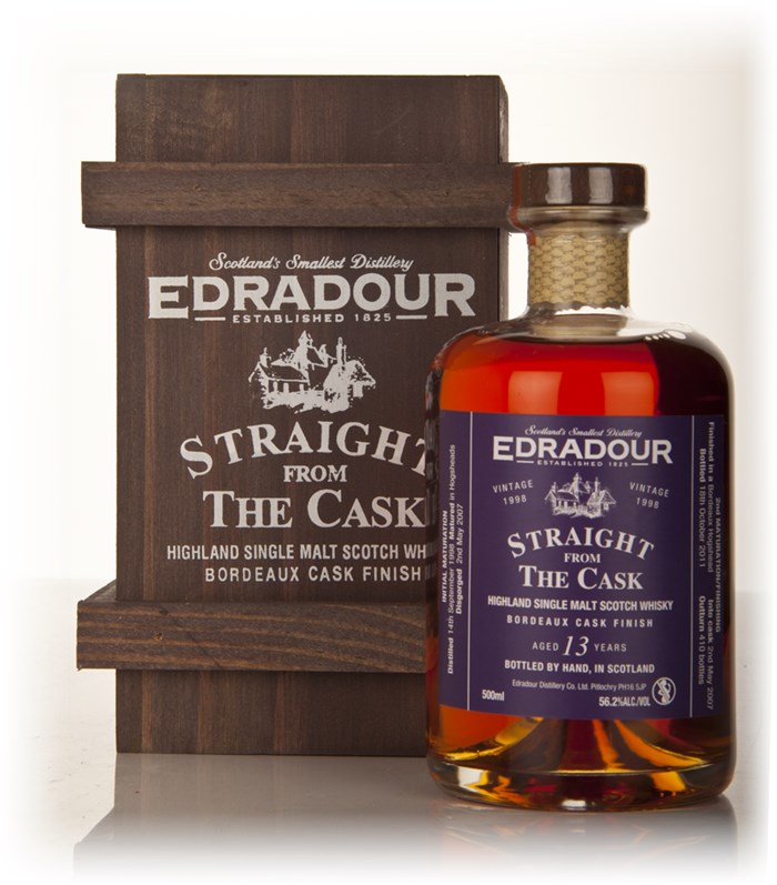 Edradour 13 Year Old 1998 Bordeaux Cask Finish - Straight from the Cask 56.2%