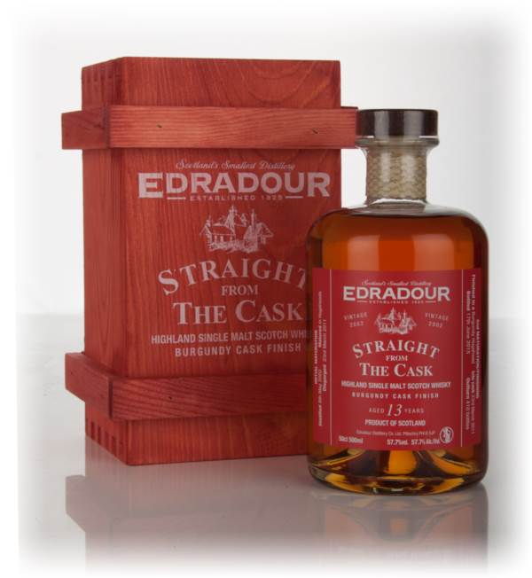 Edradour 13 Year Old 2002 Burgundy Cask Finish - Straight from the Cask (57.7%) product image