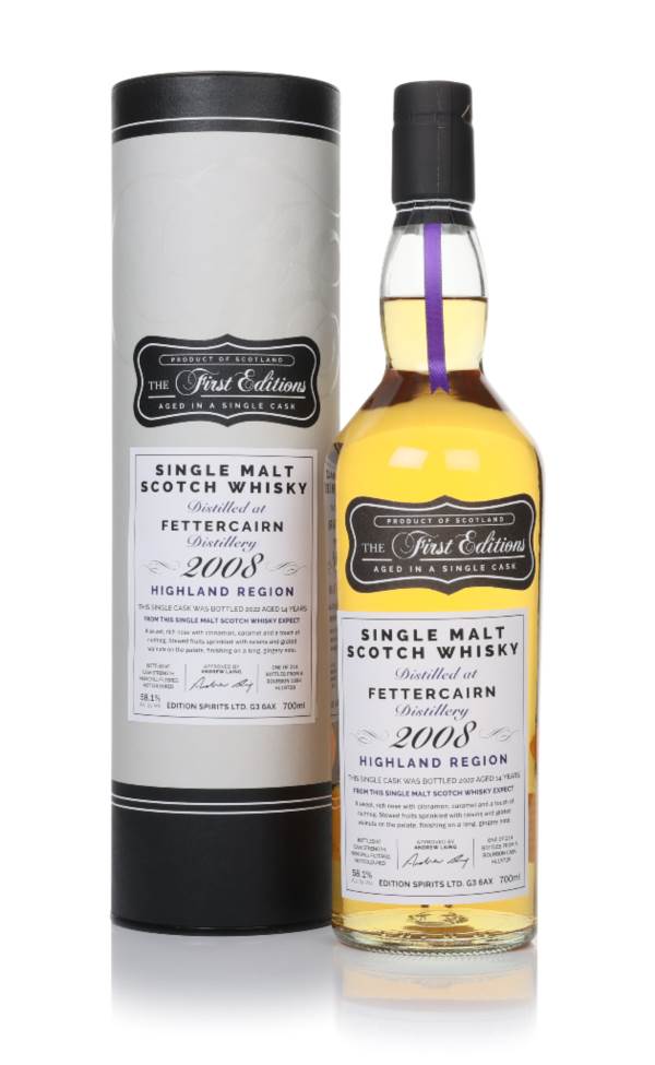 Fettercairn 14 Year Old 2008 (cask 19729) - The First Editions (Hunter Laing) product image