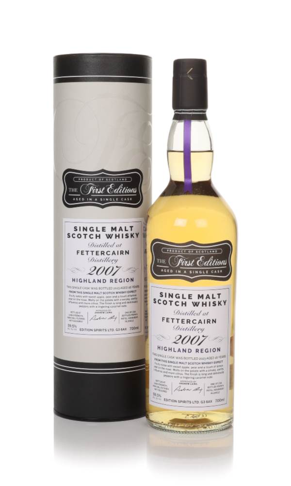 Fettercairn 16 Year Old 2007 (cask 20612) - The First Editions (Hunter Laing) product image