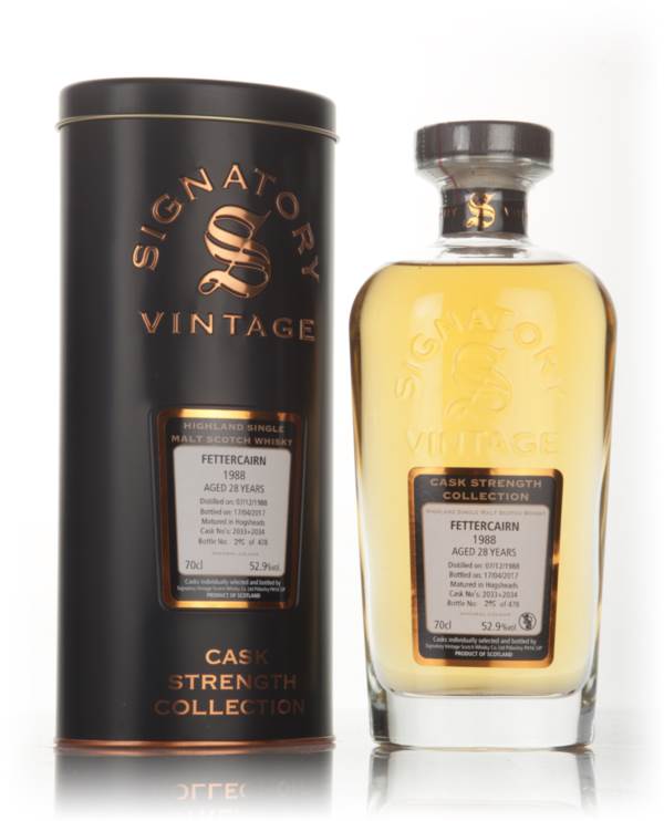 Fettercairn 28 Year Old 1988 (cask 2033 & 2034) - Cask Strength Collection (Signatory) product image