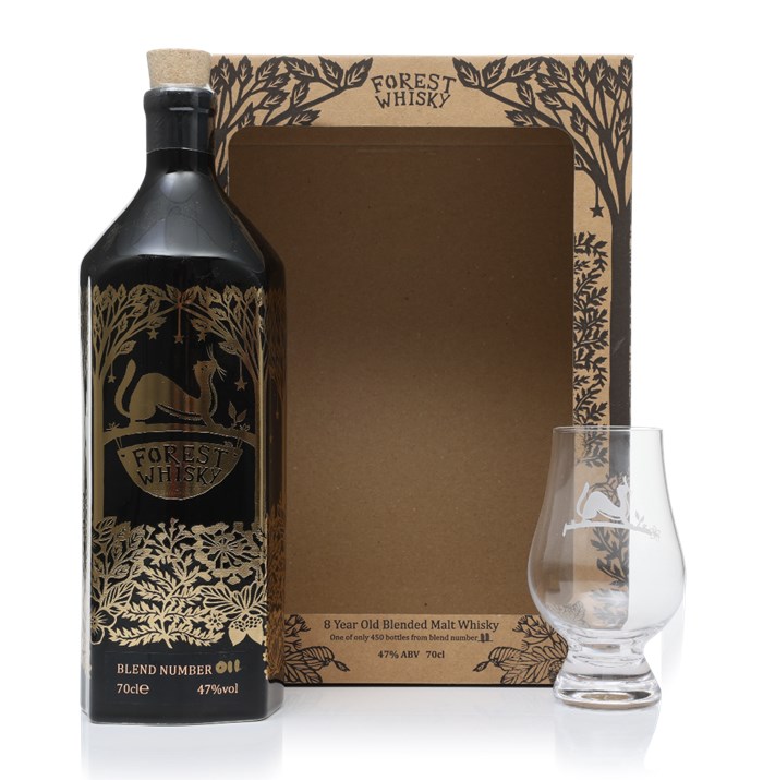 Forest Whisky Blend Number Eleven Gift Set with Glass