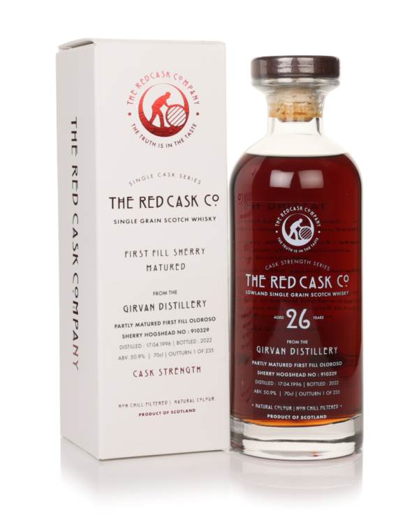 Girvan 26 Year Old 1996 (cask 910329) - Single Cask Series (The Red Cask Company) product image