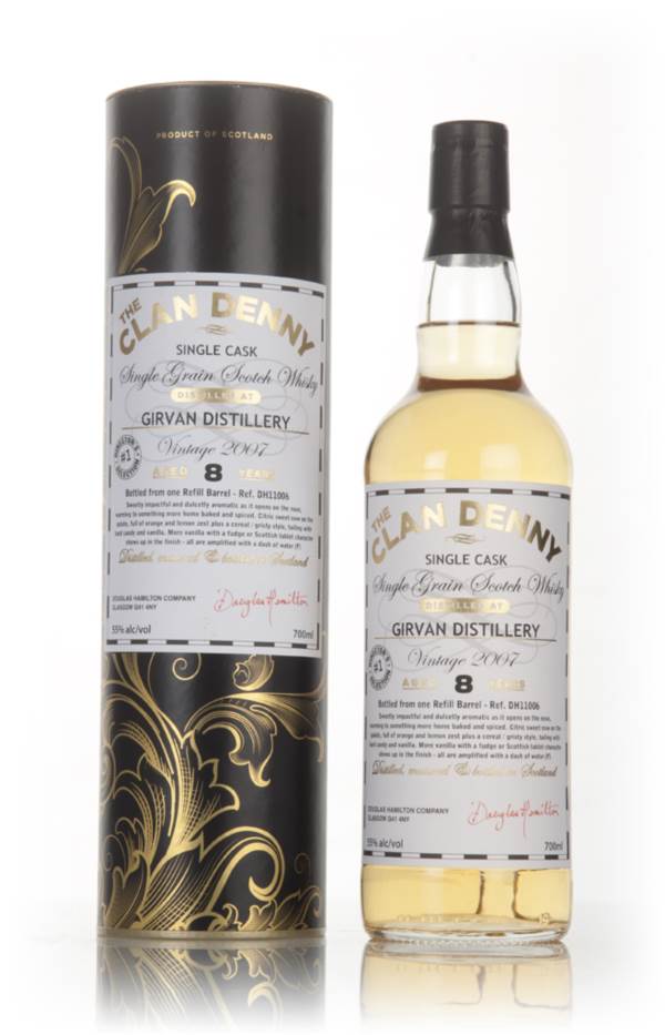 Girvan 8 Year Old 2007 (cask 11006) - The Clan Denny (Douglas Laing) product image