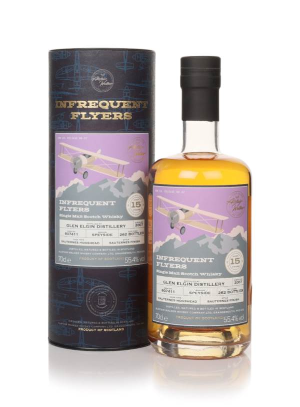 Glen Elgin 15 Year Old 2007 (cask 807411) - Infrequent Flyers (Alistair Walker) product image