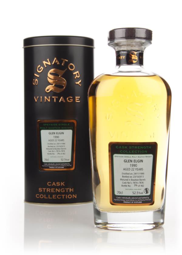 Glen Elgin 22 Year Old 1990 (cask 7874+7876) - Cask Strength Collection (Signatory) product image
