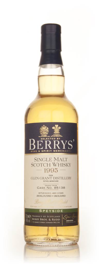 Glen Grant 18 Year Old 1995 (cask 85138) (Berry Bros. & Rudd) product image