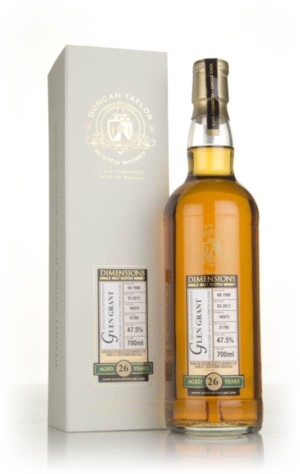 Glen Grant 26 Year Old 1990 (cask 16979) - Dimensions (Duncan Taylor) product image