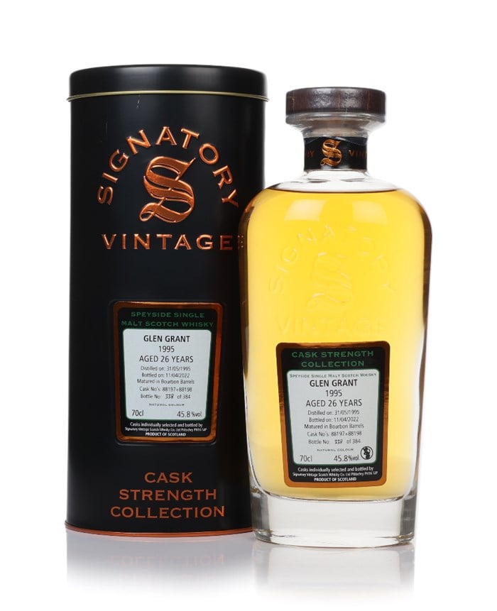 Glen Grant 26 Year Old 1995 (casks 88197 & 88198) - Cask Strength Collection (Signatory)