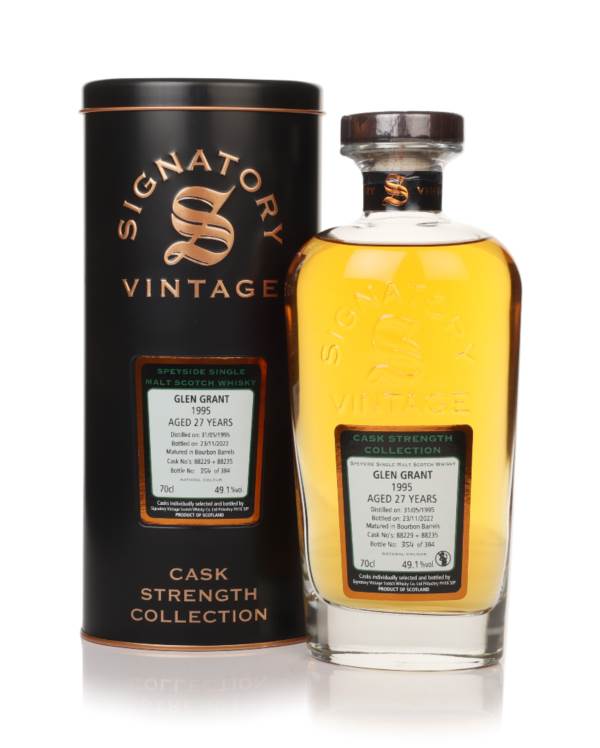 Glen Grant 27 Year Old 1995 (casks 88229 & 88235) - Cask Strength Collection (Signatory) product image