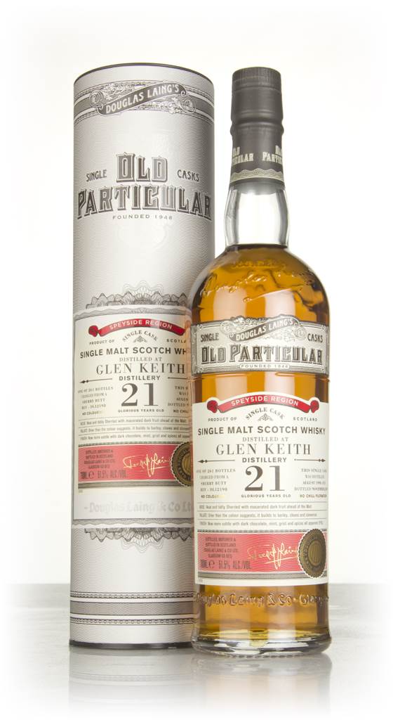 Glen Keith 21 Year Old 1996 (cask 12198) - Old Particular (Douglas Laing) product image