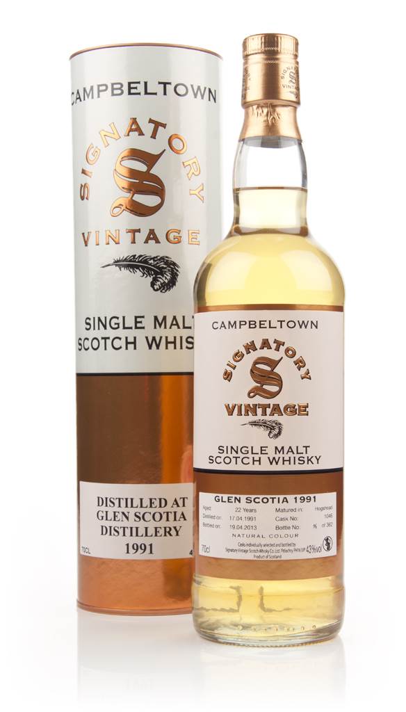 Glen Scotia 22 Year Old 1991 (cask 1046) (Signatory) product image