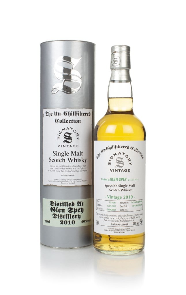 Glen Spey 10 Year Old 2010 (casks 804794 & 804799) - Un-Chilfiltered Collection (Signatory)