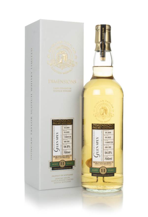 Glen Spey 11 Year Old 2009 (cask 110805728) - Dimensions (Duncan Taylor) product image