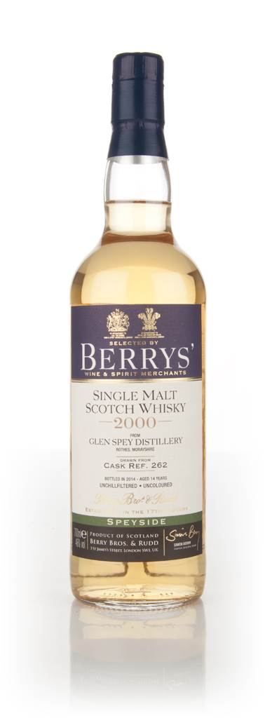 Glen Spey 14 Year Old 2000 (cask 262) (Berry Bros. & Rudd) product image