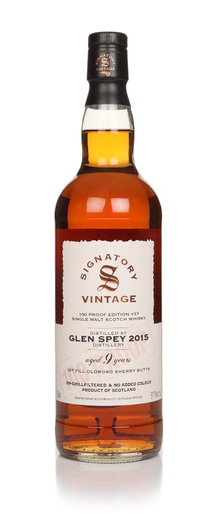 Glen Spey 9 Year Old 2015 - 100 Proof Edition #37 (Signatory) product image