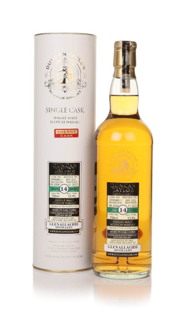 GlenAllachie 14 Year Old 2008 (cask 309008011) - (Duncan Taylor) product image