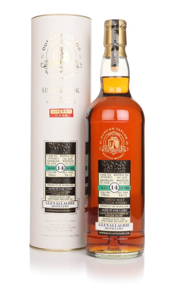 Glenallachie 14 Year Old 2008 (cask 30900803) - Single Cask (Duncan Taylor) product image