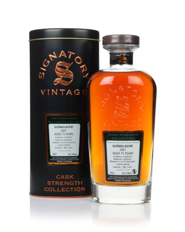 GlenAllachie 15 Year Old 2007 (cask 900166) - Cask Strength Collection (Signatory) product image
