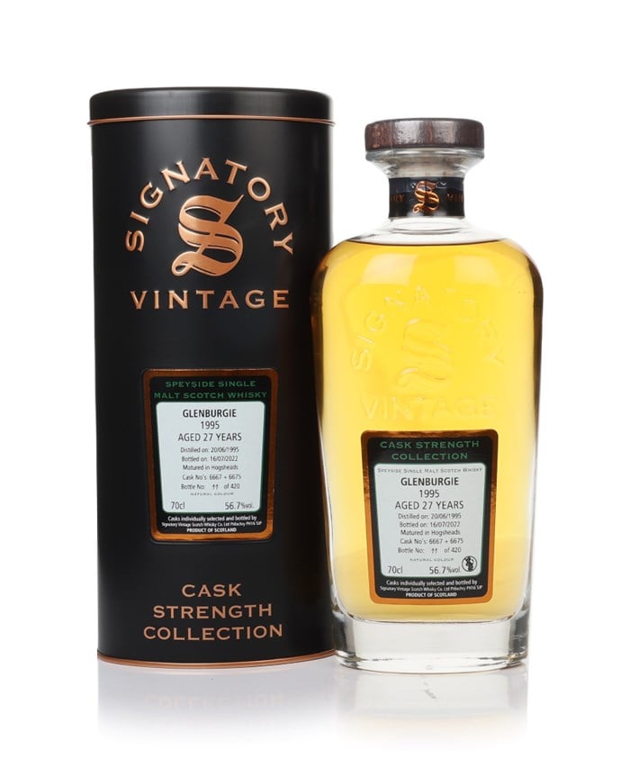 Glenburgie 27 Year Old 1995 (cask 6667 & 6675) - Cask Strength Collection (Signatory)