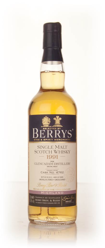 Glencadam 20 Year Old 1991 (cask 4762) (Berry Bros. & Rudd) product image