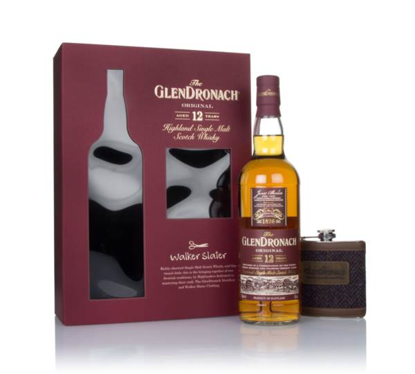 The GlenDronach 12 Year Old Gift Pack with Walker Slater Hip Flask product image