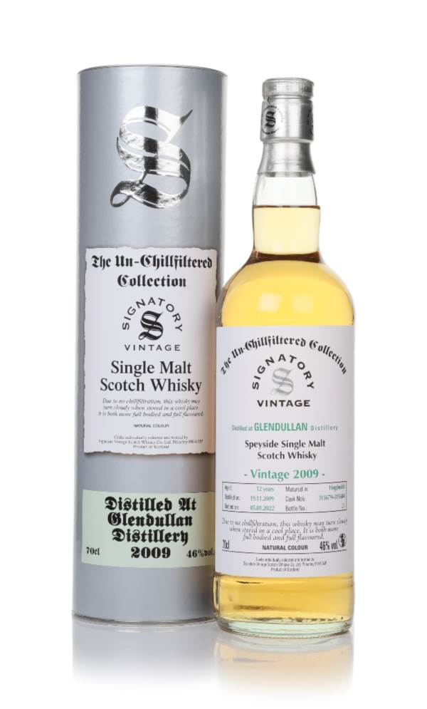 Glendullan 12 Year Old 2009 (casks 315679 & 315684) - Un-Chillfiltered Collection (Signatory) product image