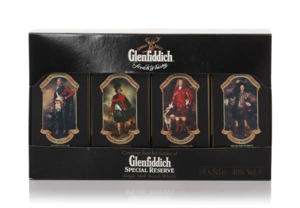 Glenfiddich Pure Malt Clan Tins Miniature Set (4x5cl) - 1990s product image