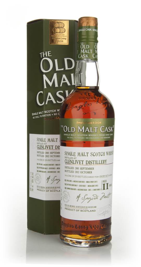 Glenlivet 11 Years Old 2001(Cask 9210)  - Old Malt Cask (Douglas Laing) product image