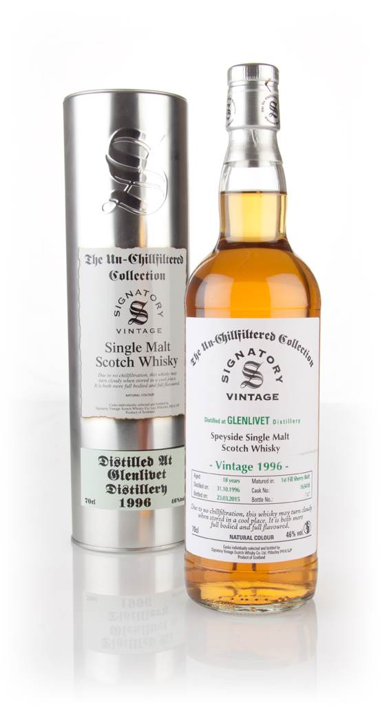 Glenlivet 18 Year Old 1996 (cask 163418) - Un-Chillfiltered (Signatory) product image